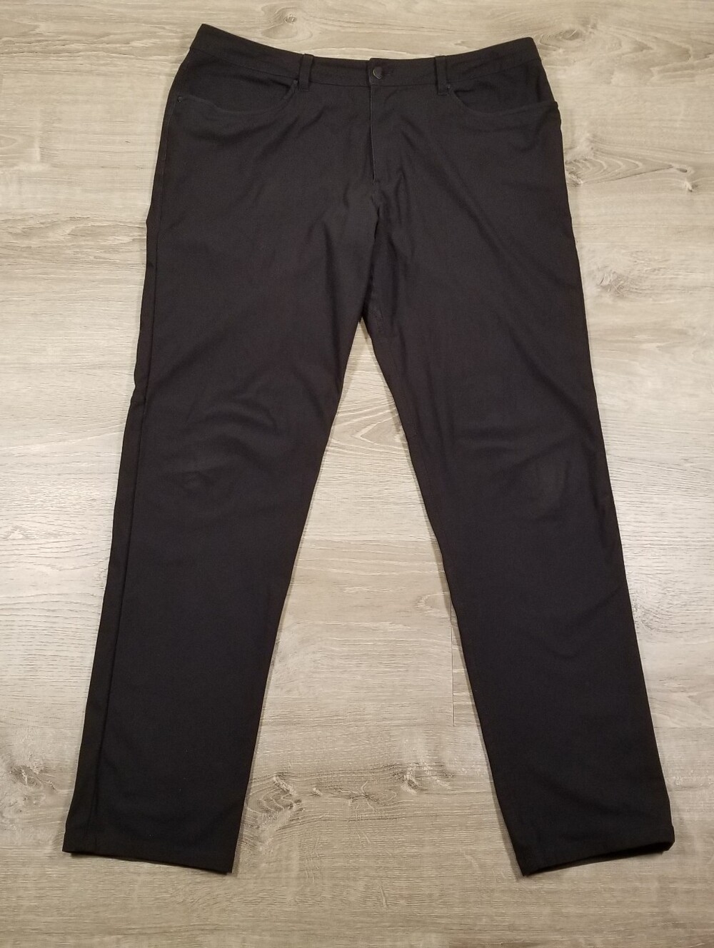 Lululemon ABC Classic-Fit 5 Pocket Pant Warpstreme Black Men's 36 (38x34)